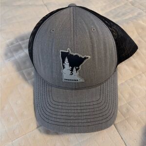 Gray Swannies Golf MN Minnesota Trucker Hat